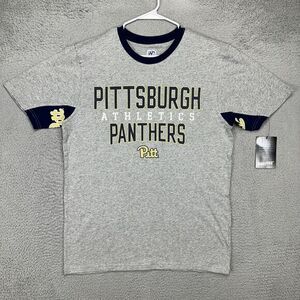 Pittsburgh Panthers T-Shirt Adult XL Grey Short Sleeve Tee Mens Hands High NEW‎